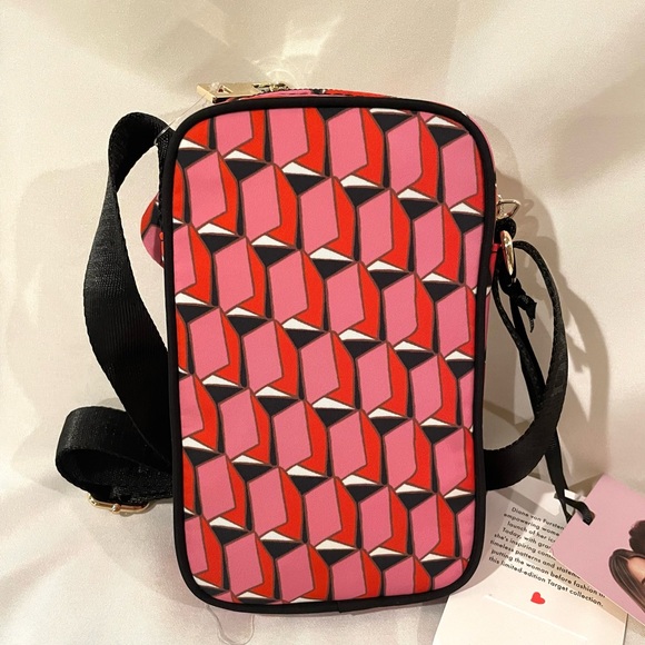 NWT DFV for Target Pink Modern Geo Cellphone Holder with Coin Pouch - Picture 6 of 7